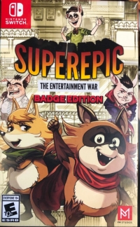 Superepic: The Entertainment War - Badge Edition Box Art
