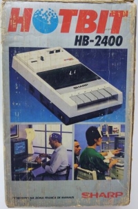 Sharp Hotbit HB-2400 (Sharp center text) Box Art