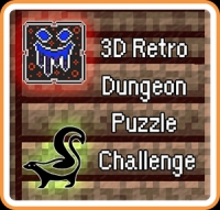 3d Retro Dungeon Puzzle Challenge Box Art