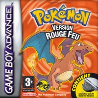 Pokémon Version Rouge Feu Box Art