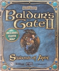 Baldur's Gate II: Shadows of Amn (Includes Cloth Map) Box Art