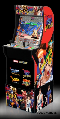 Arcade1up X-men vs Street Fighter Box Art