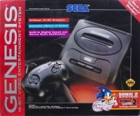 Sega Genesis - Sonic 2 System (New Compact Design / Made in China) Box Art