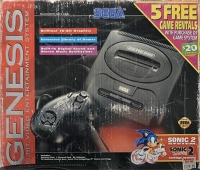 Sega Genesis - Sonic 2 System (5 Free Game Rentals) Box Art