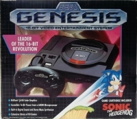 Sega Genesis - Sonic the Hedgehog (MK-1610 / Made in Japan) Box Art