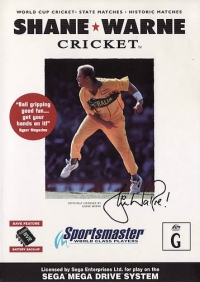 Shane Warne Cricket Box Art