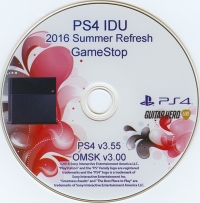 PS4 IDU 2016 Summer Refresh GameStop Box Art