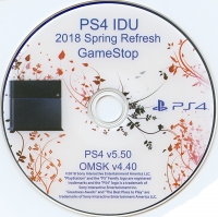 PS4 IDU 2018 Spring Refresh GameStop Box Art