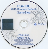 PS4 IDU 2018 Summer Refresh GameStop Box Art