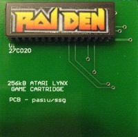 Raiden Prototype Cartridge Box Art