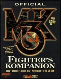 Official Mortal Kombat 3 Fighter's Kompanion (Sega Genesis / Super NES / PlayStation / PC CD-ROM) Box Art