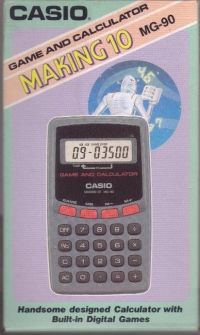 Casio Making 10 Game and Calculator MG-90 Box Art