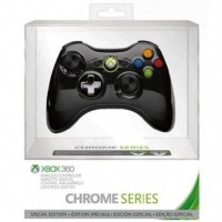 Xbox 360 Special Edition Chrome Series Wireless Controller - Black Box Art
