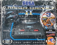 Sega Mega Drive II - Sonic the Hedgehog 2 (Special 3 Game Pack / black label) Box Art