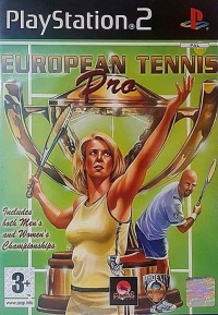 European Tennis Pro (9591948 / woman serving cover) Box Art