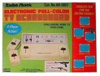 Radio Shack Electronic Full-Color TV Scoreboard Box Art