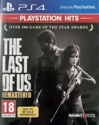 Last of Us Remastered, The - PlayStation Hits (Not to be Sold Separately) Box Art