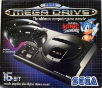 Sega Mega Drive - Sonic the Hedgehog (Includes 2 Control Pads / Made in Thailand) Box Art