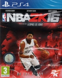 NBA 2K16 (Anthony Davis cover / circle hologram label) Box Art