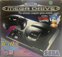 Sega Mega Drive - Sonic the Hedgehog (Bonus 2 Free Games) Box Art