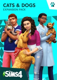 Sims 4, The: Cats & Dogs Box Art