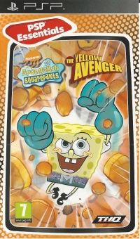 SpongeBob SquarePants: The Yellow Avenger - PSP Essentials Box Art