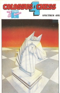 Colossus Chess 4 (Z Cobra / Spectrum 48K front) Box Art