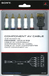 Sony Component AV Cable SCPH-10490 Box Art