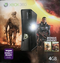 Microsoft Xbox 360 S 4GB - Call of Duty: Modern Warfare 2 / Mass Effect 2 Box Art