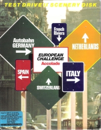 Duel, The: Test Drive II Scenery Disk: European Challenge Box Art