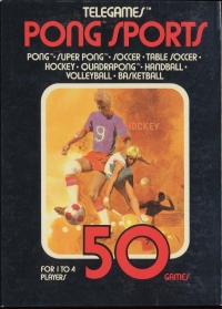 Pong Sports (50 Tele-Games label) Box Art