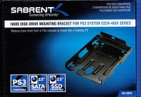 Sabrent Hard Disk Drive Mounting Bracket For PS3 System CECH-400X Series Box Art