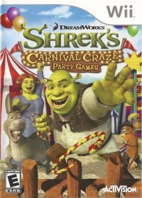 DreamWorks Shrek's Carnival Craze: Party Games (RVL-RRQE-USA-B0) Box Art
