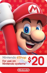 Nintendo eShop $20 gift card Box Art