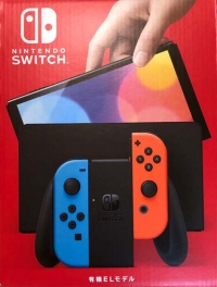 Nintendo Switch Yuuki EL Model (Neon Blue / Neon Red) Box Art