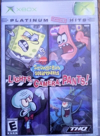 SpongeBob SquarePants: Lights, Camera, Pants! - Platinum Hits Box Art