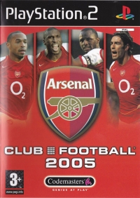 Club Football 2005: Arsenal Box Art
