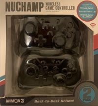 Armor3 Nuchamp Wireless Game Controller - 2 Pack (black / black) Box Art