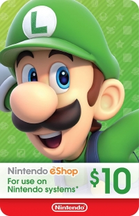 Nintendo eShop $10 gift card Box Art