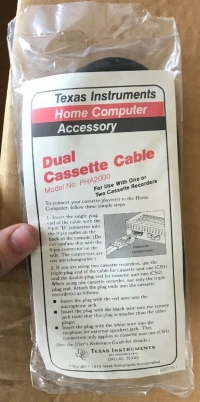Texas Instruments Dual Cassette Cable Box Art