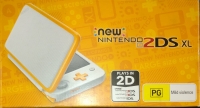 Nintendo 2DS XL (White / Orange) [AU] Box Art