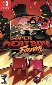 Super Meat Boy Forever (Meat Boy facing away) Box Art