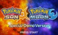 Pokémon Sun and Pokémon Moon Special Demo Version Box Art