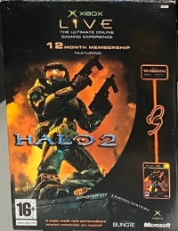 Xbox Live 12 Month Membership Featuring Halo 2 Box Art