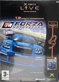 Xbox Live 12 Month Membership Featuring Forza Motorsport Box Art