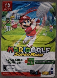 Mario Golf: Super Rush cloth poster Box Art