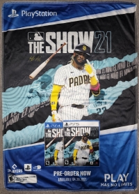 MLB The Show 21 cloth poster (PlayStation) Box Art