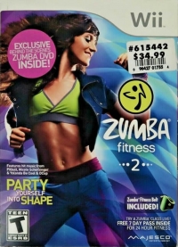 Zumba Fitness 2 (Zumba Fitness Belt Included / DVD / red zumba.com) Box Art