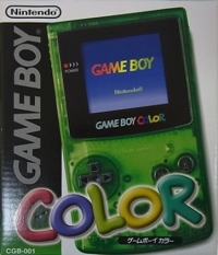 Nintendo Game Boy Color (Clear Green) Box Art
