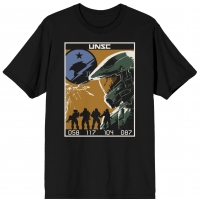 Halo Infinite UNSC Poster T-shirt Box Art